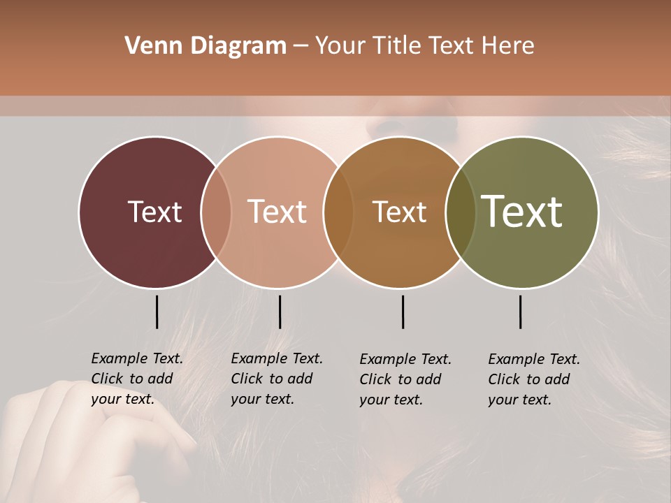 People Cute Hair PowerPoint Template