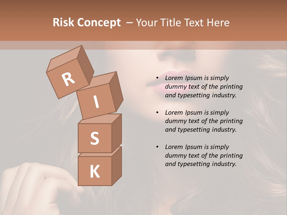 People Cute Hair PowerPoint Template