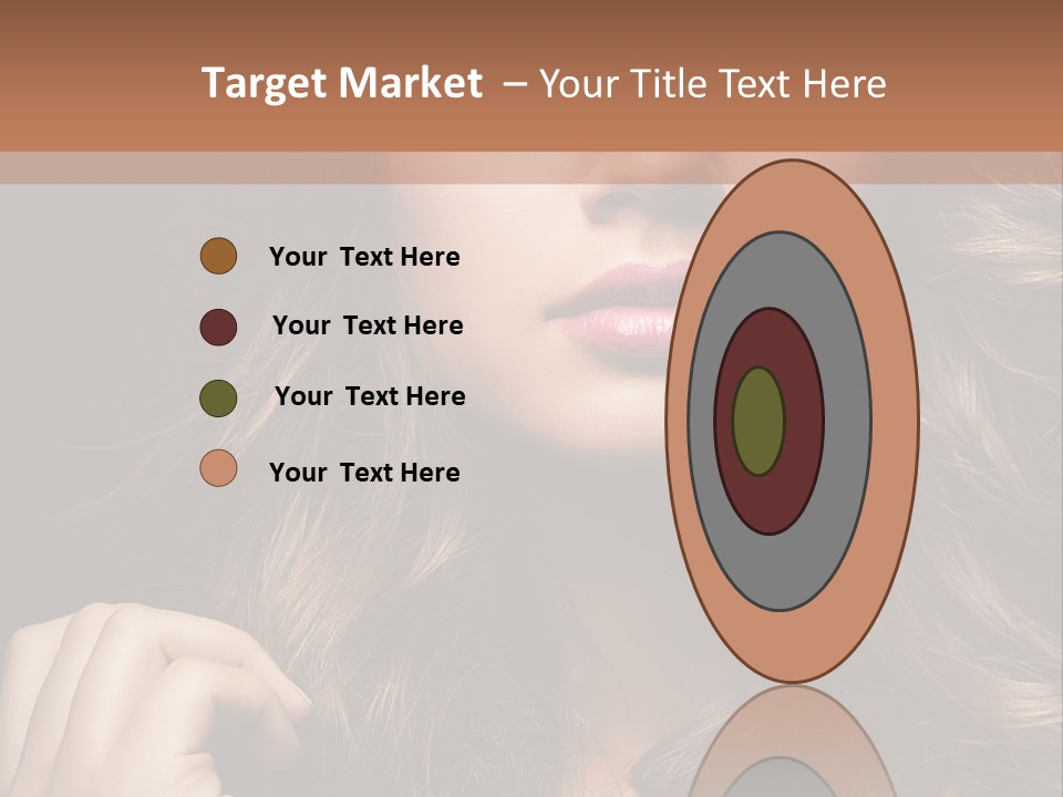 People Cute Hair PowerPoint Template