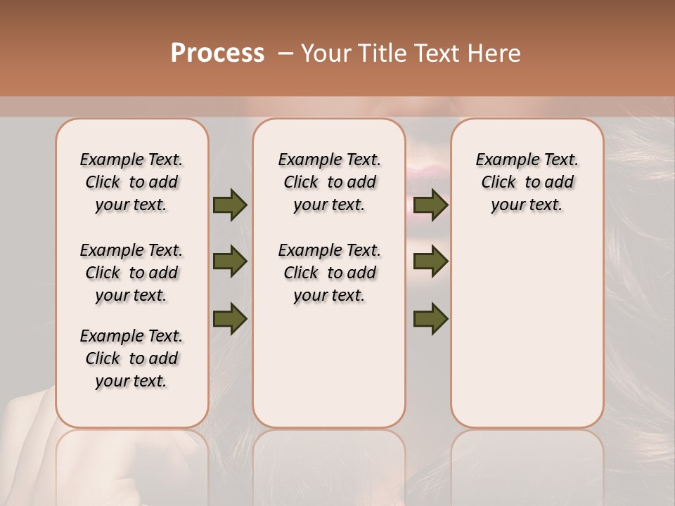 People Cute Hair PowerPoint Template