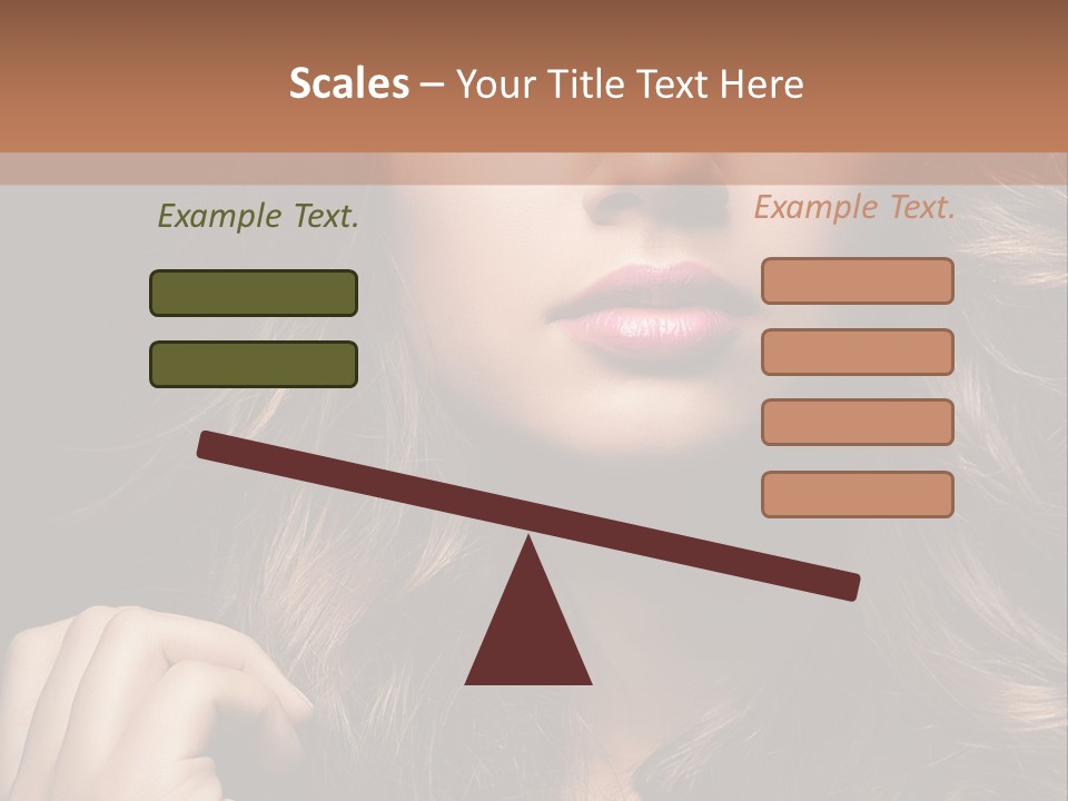 People Cute Hair PowerPoint Template