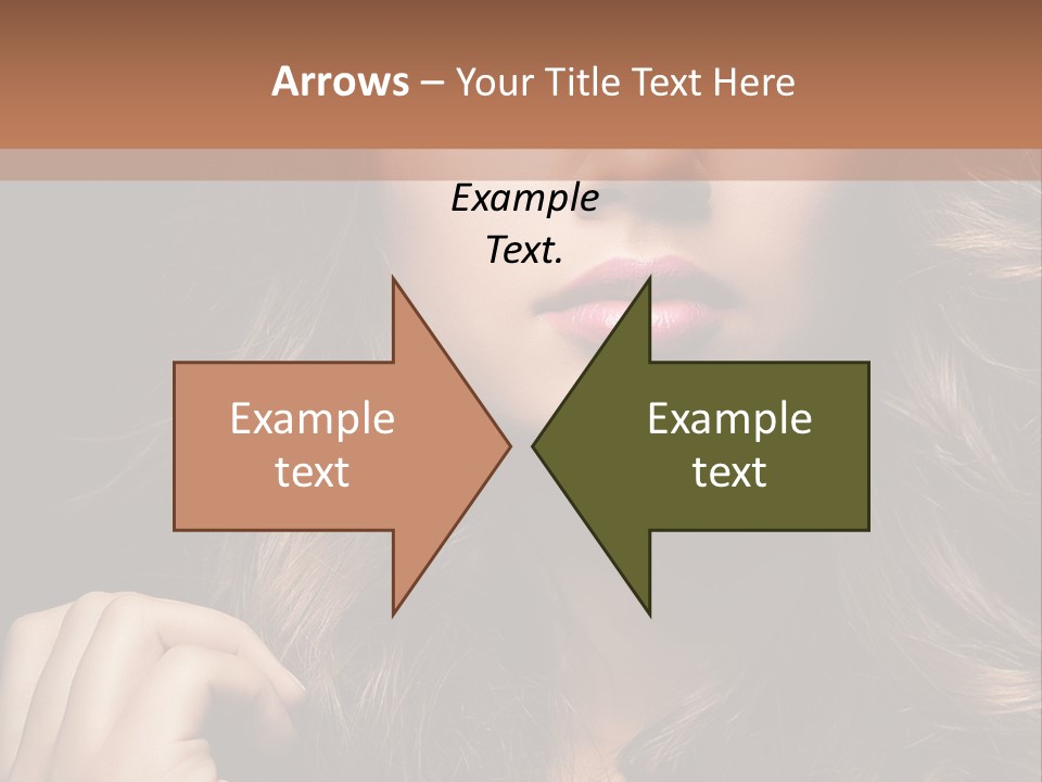 People Cute Hair PowerPoint Template