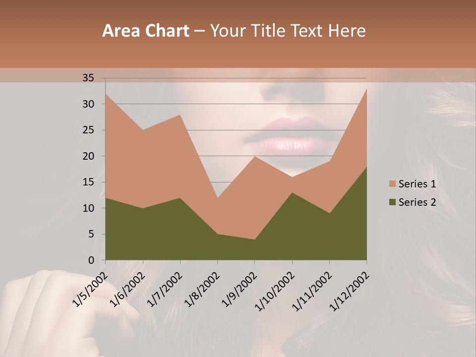 People Cute Hair PowerPoint Template