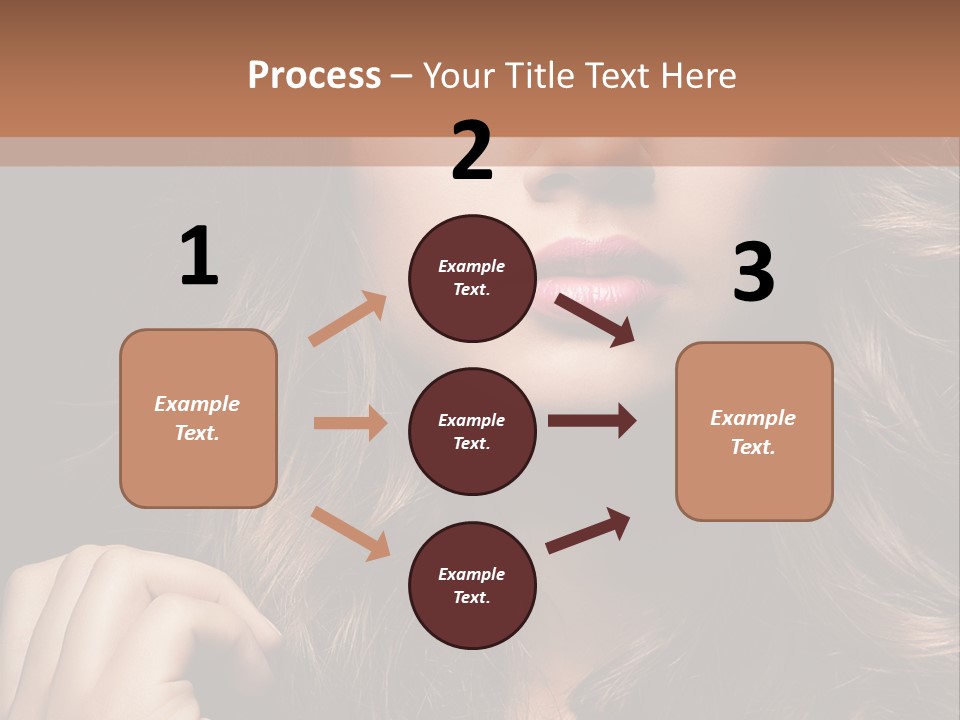 People Cute Hair PowerPoint Template