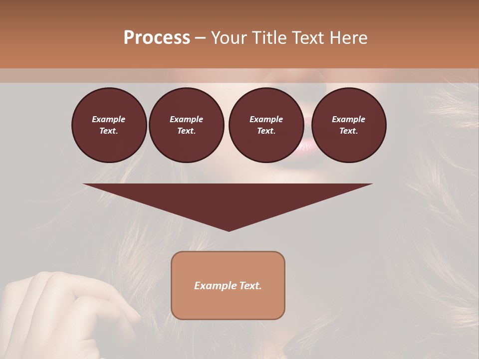 People Cute Hair PowerPoint Template