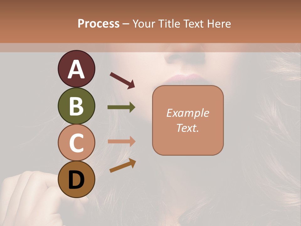 People Cute Hair PowerPoint Template