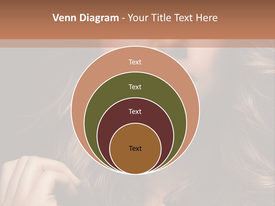 People Cute Hair PowerPoint Template