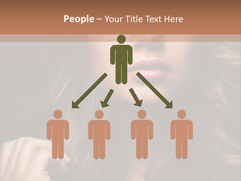 People Cute Hair PowerPoint Template