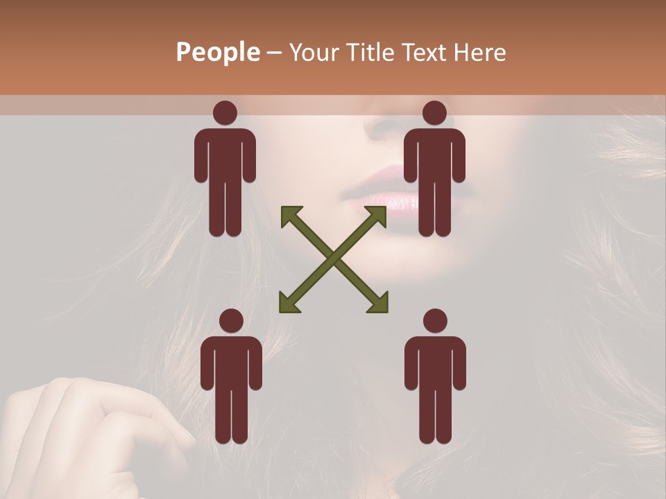 People Cute Hair PowerPoint Template
