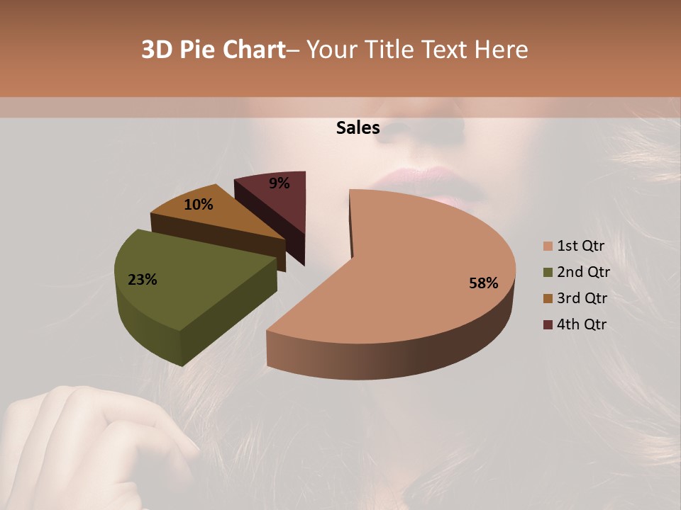 People Cute Hair PowerPoint Template
