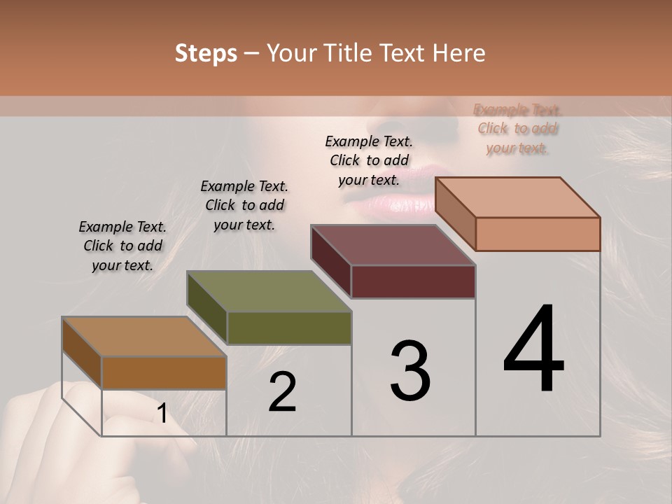 People Cute Hair PowerPoint Template