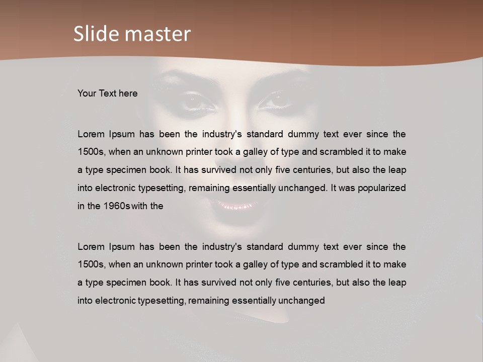 Red Only Attractive PowerPoint Template