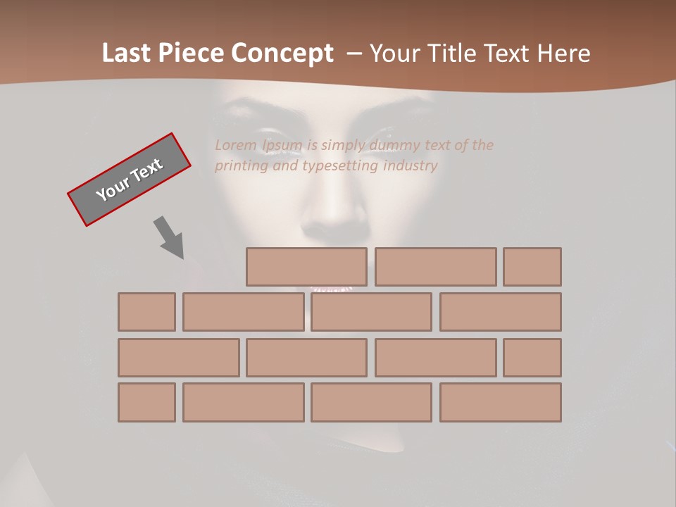Red Only Attractive PowerPoint Template
