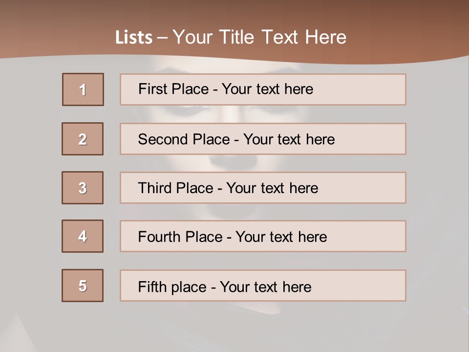 Red Only Attractive PowerPoint Template