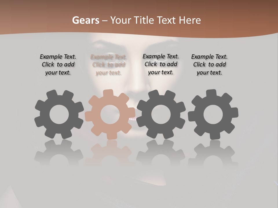 Red Only Attractive PowerPoint Template