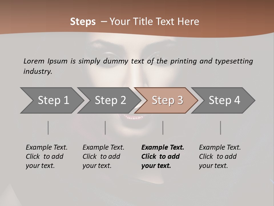Red Only Attractive PowerPoint Template