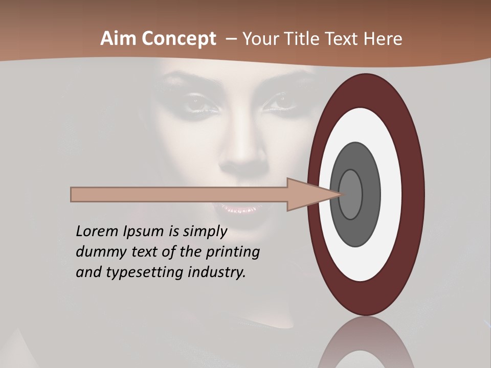 Red Only Attractive PowerPoint Template