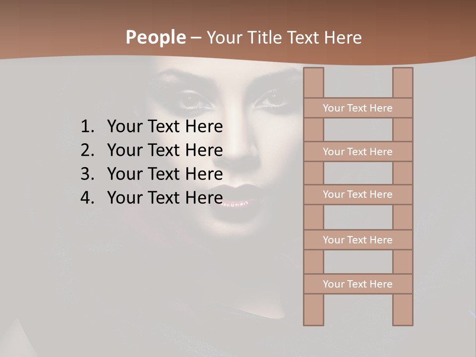 Red Only Attractive PowerPoint Template