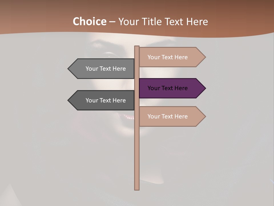 Red Only Attractive PowerPoint Template