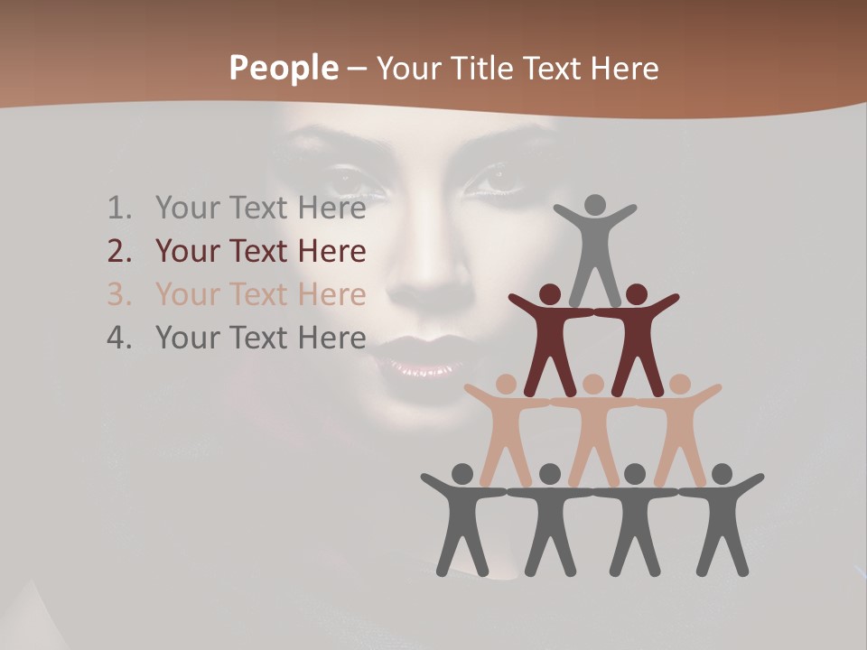 Red Only Attractive PowerPoint Template