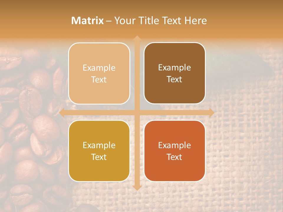 Closeup Burlap Textile PowerPoint Template