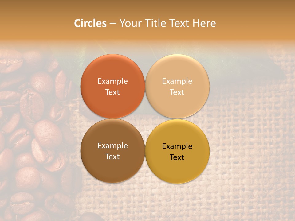 Closeup Burlap Textile PowerPoint Template