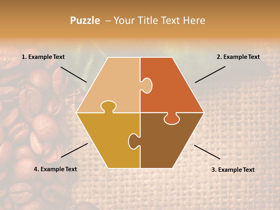 Closeup Burlap Textile PowerPoint Template