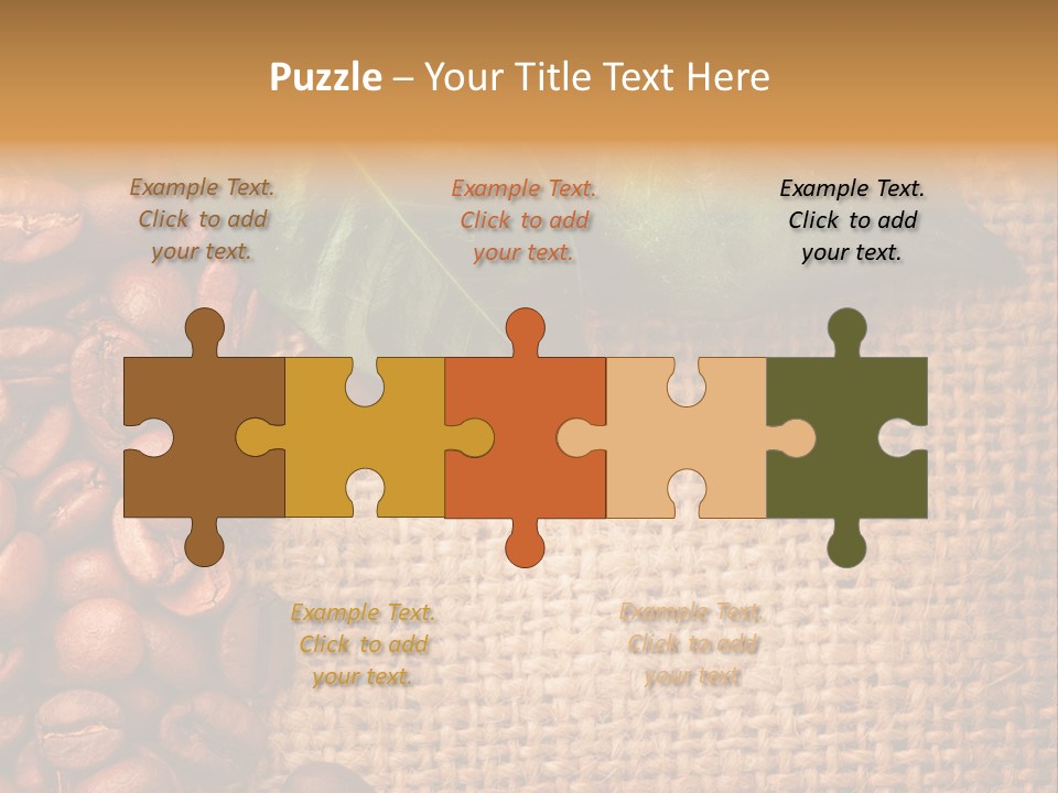 Closeup Burlap Textile PowerPoint Template