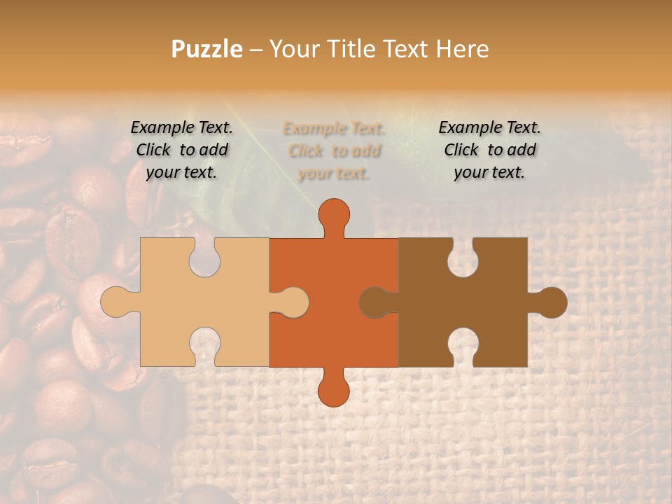 Closeup Burlap Textile PowerPoint Template