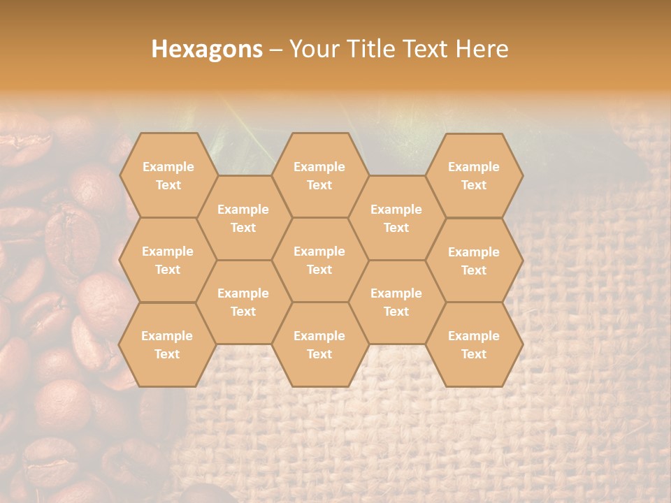 Closeup Burlap Textile PowerPoint Template