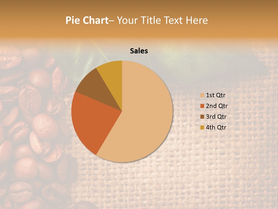 Closeup Burlap Textile PowerPoint Template