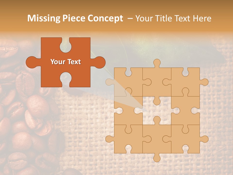 Closeup Burlap Textile PowerPoint Template