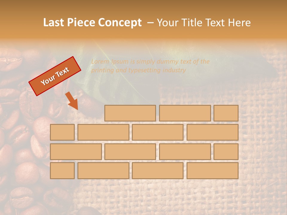 Closeup Burlap Textile PowerPoint Template