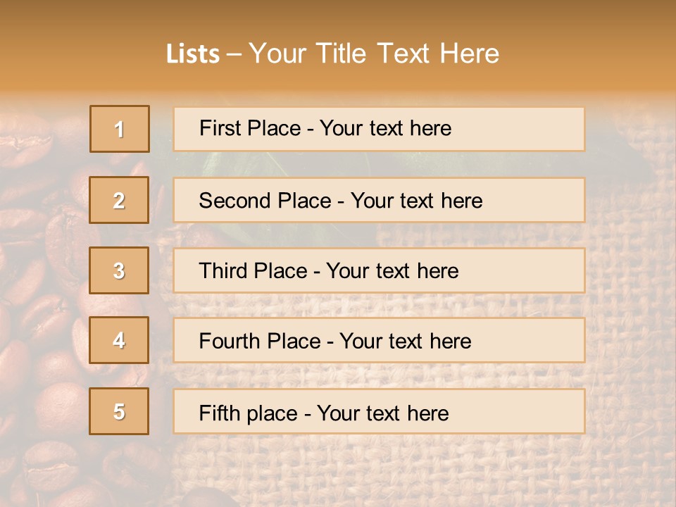 Closeup Burlap Textile PowerPoint Template