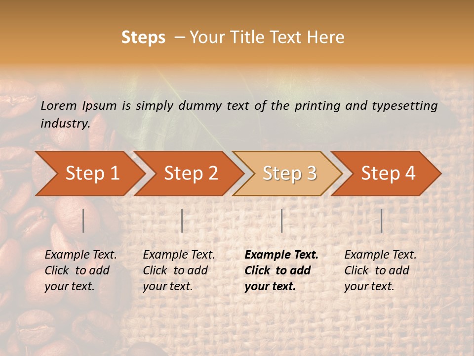 Closeup Burlap Textile PowerPoint Template