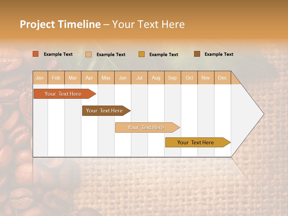 Closeup Burlap Textile PowerPoint Template