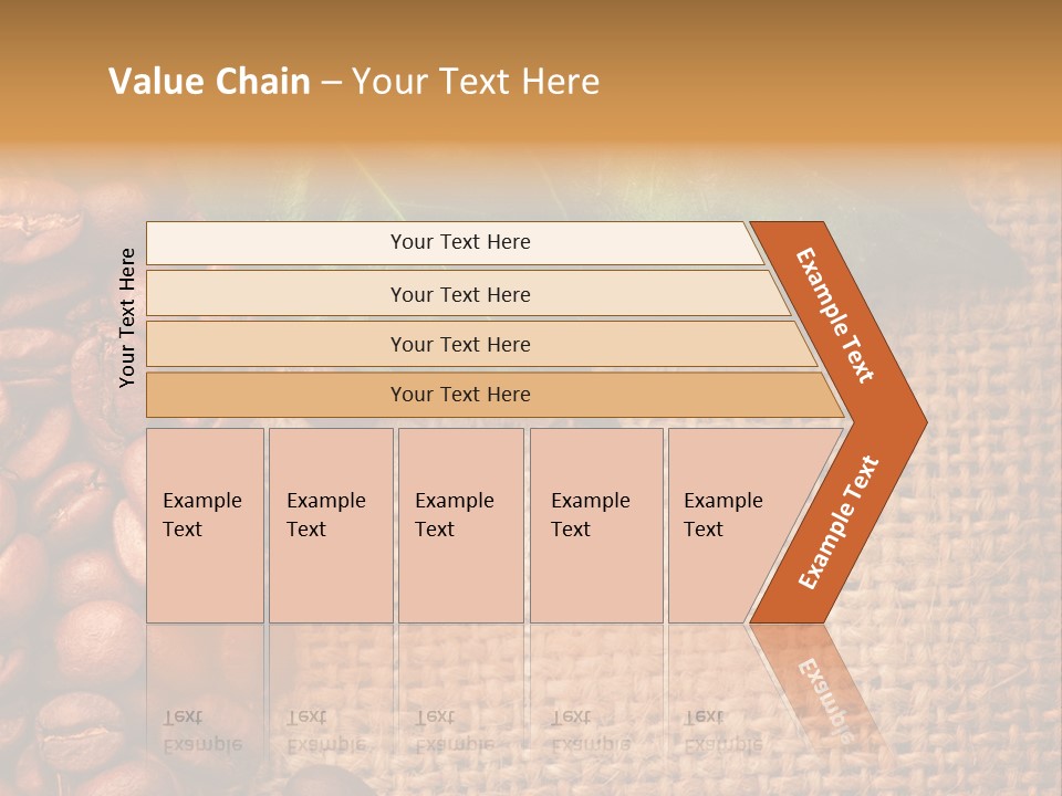 Closeup Burlap Textile PowerPoint Template