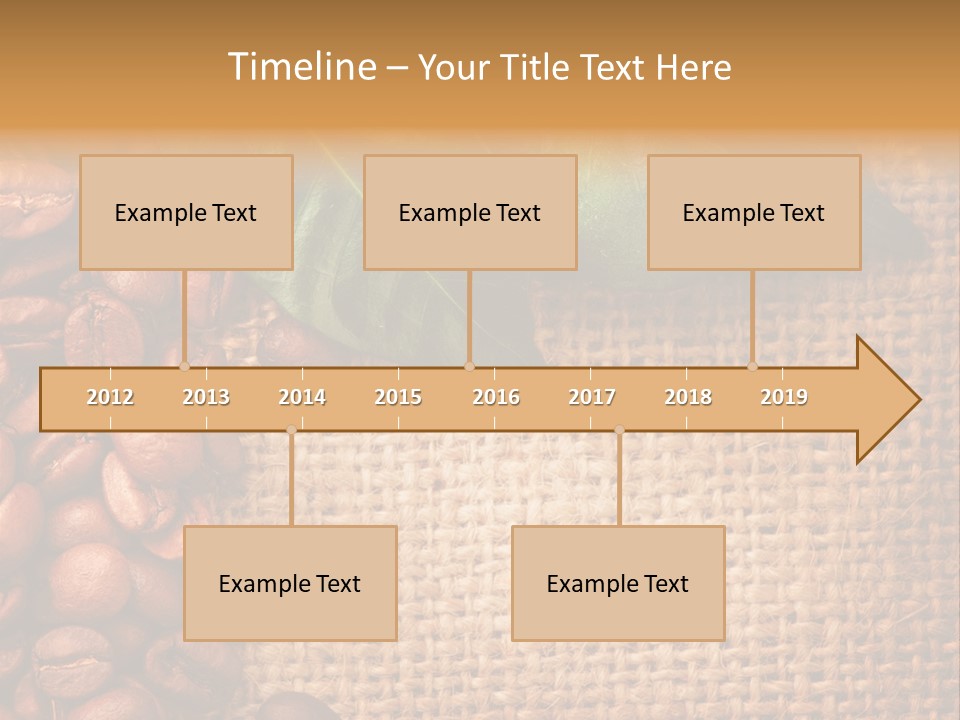 Closeup Burlap Textile PowerPoint Template