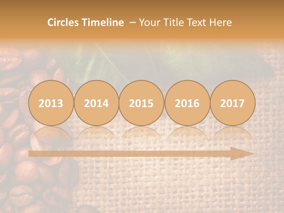 Closeup Burlap Textile PowerPoint Template
