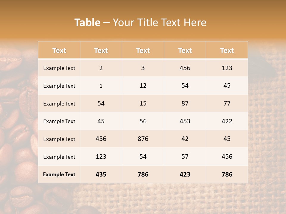 Closeup Burlap Textile PowerPoint Template