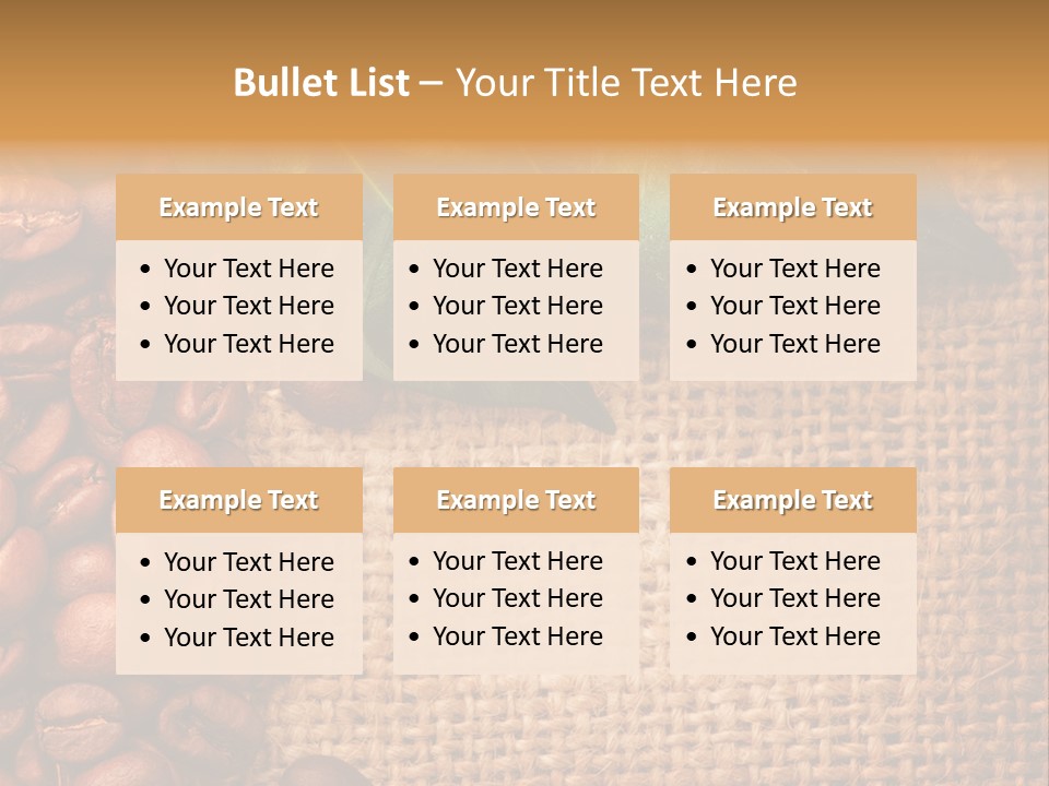 Closeup Burlap Textile PowerPoint Template