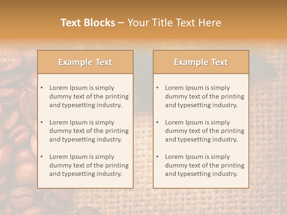 Closeup Burlap Textile PowerPoint Template