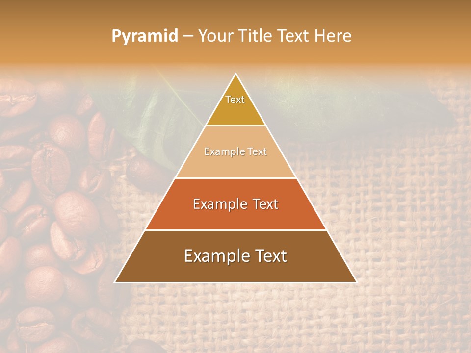 Closeup Burlap Textile PowerPoint Template