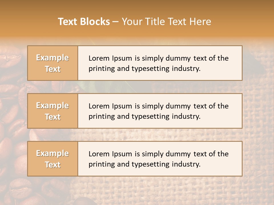 Closeup Burlap Textile PowerPoint Template