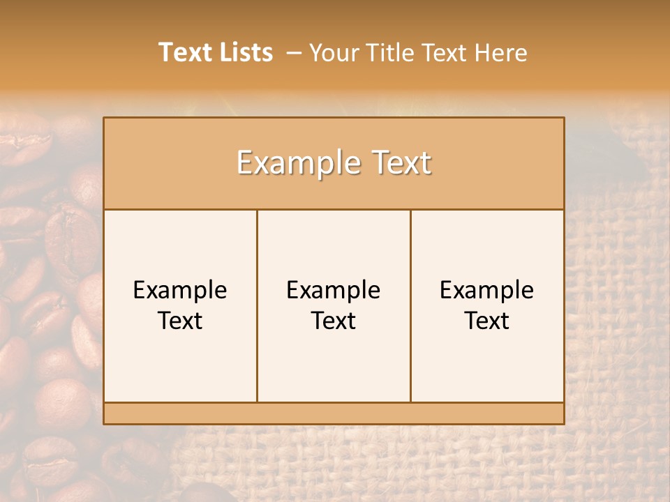 Closeup Burlap Textile PowerPoint Template
