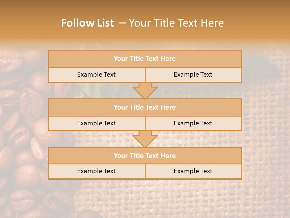 Closeup Burlap Textile PowerPoint Template