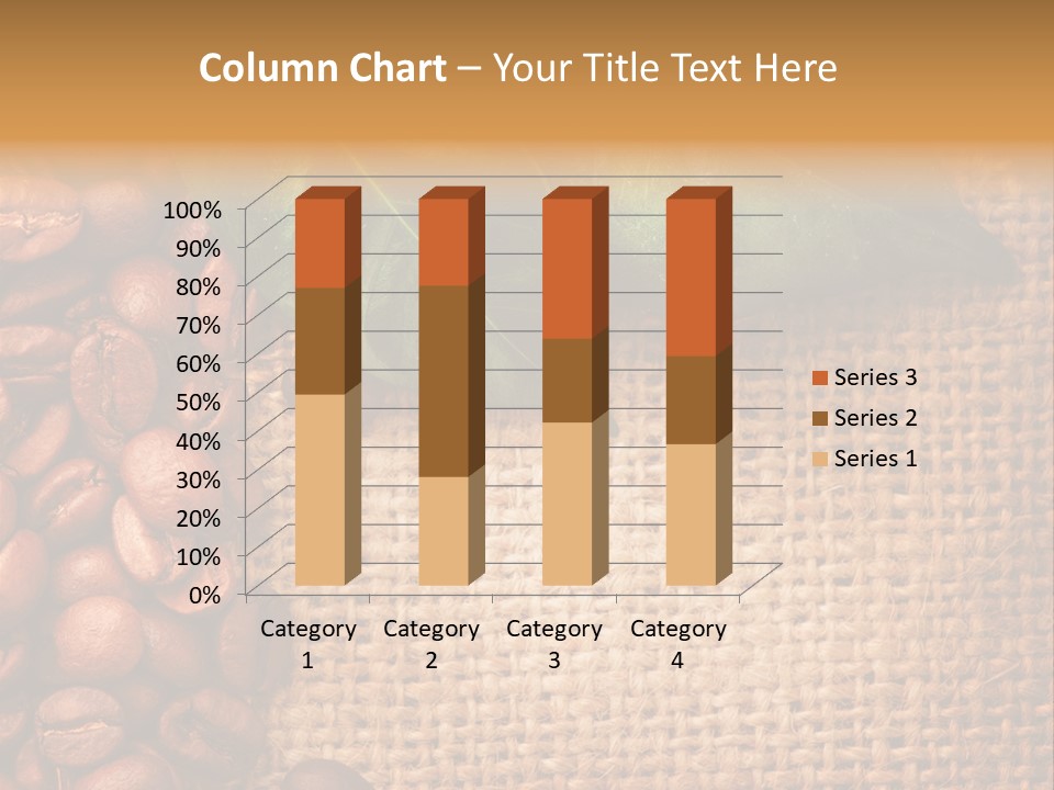 Closeup Burlap Textile PowerPoint Template