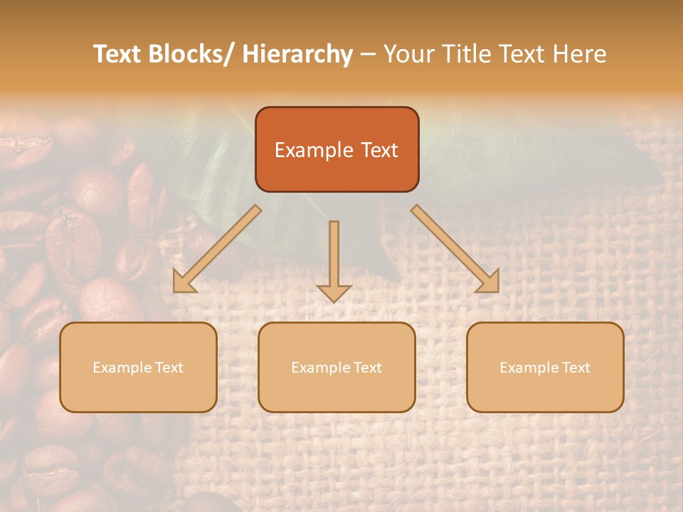 Closeup Burlap Textile PowerPoint Template