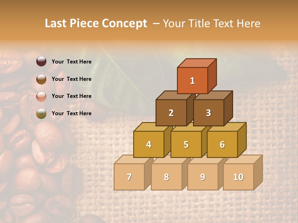 Closeup Burlap Textile PowerPoint Template