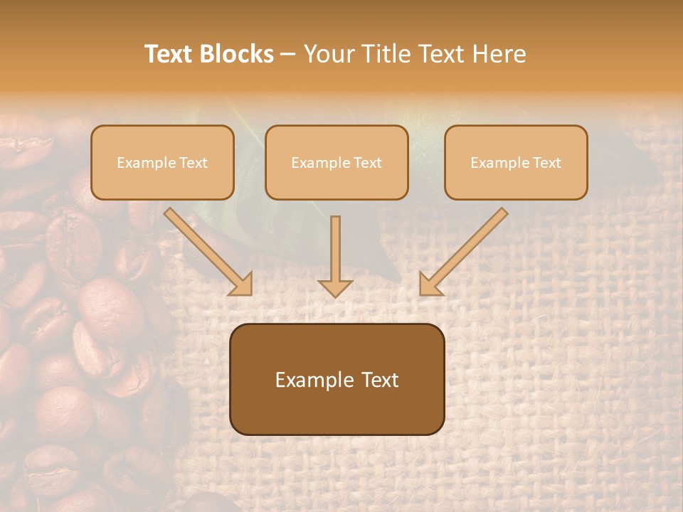 Closeup Burlap Textile PowerPoint Template